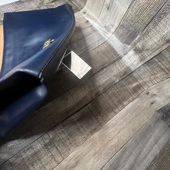 Delvaux Vintage Blue navy leather handbag 1829 - Picture 12 of 15